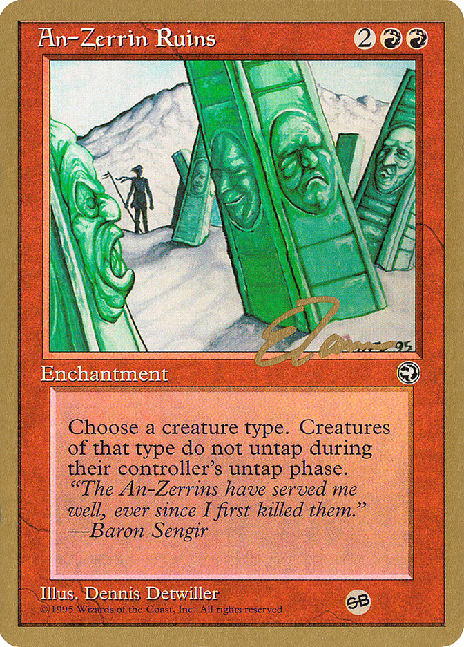 An-Zerrin Ruins (Eric Tam) (SB) [Pro Tour Collector Set] | Good Games Cannington