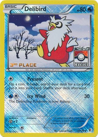 Delibird (38/149) (League Promo 3rd Place) [Black & White: Boundaries Crossed] | Good Games Cannington