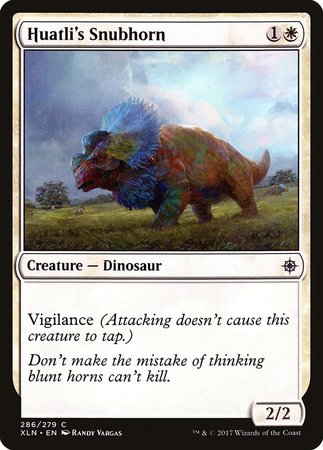 Huatli's Snubhorn [Ixalan] | Good Games Cannington