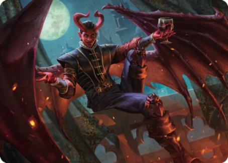 Raphael, Fiendish Savior Art Card (40) [Commander Legends: Battle for Baldur's Gate Art Series] | Good Games Cannington