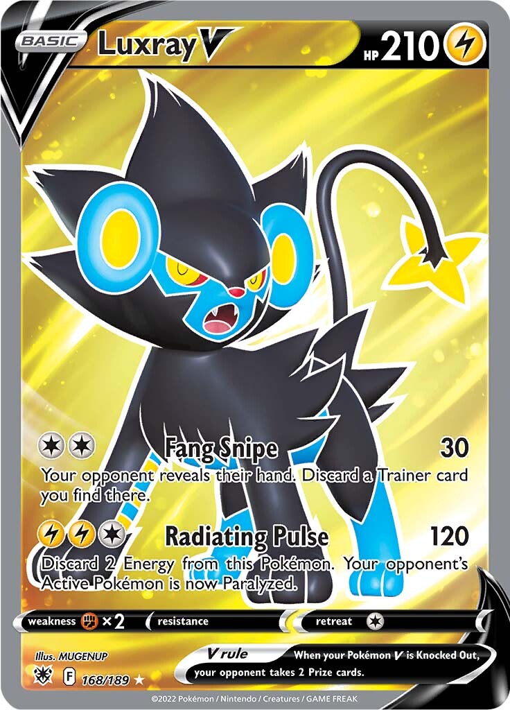 Luxray V (168/189) [Sword & Shield: Astral Radiance] | Good Games Cannington