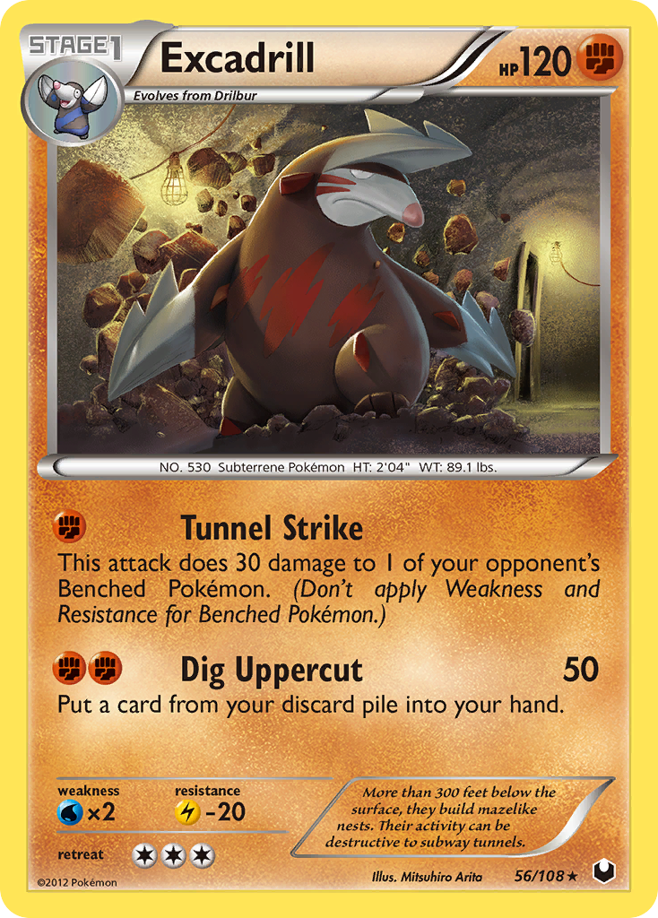 Excadrill (56/108) [Black & White: Dark Explorers] | Good Games Cannington