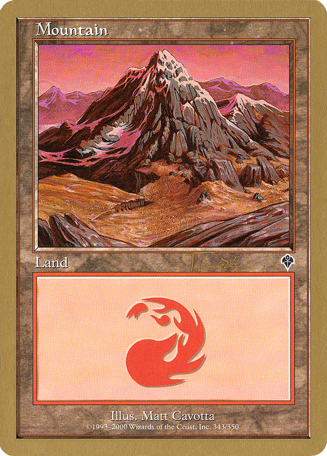 Mountain (jt343a) (Jan Tomcani) (INV) [World Championship Decks 2001] | Good Games Cannington