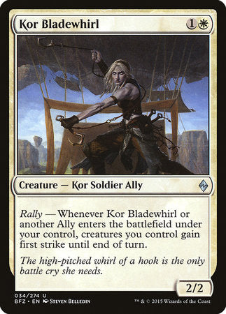 Kor Bladewhirl [Battle for Zendikar] | Good Games Cannington