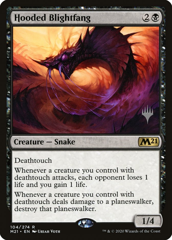 Hooded Blightfang (Promo Pack) [Core Set 2021 Promos] | Good Games Cannington