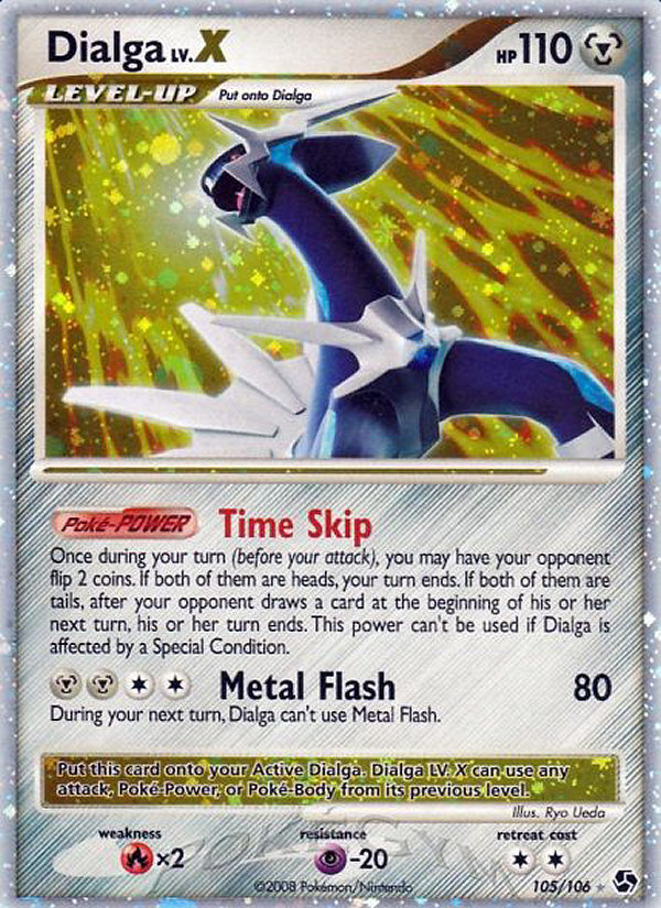 Dialga LV.X (105/106) [Diamond & Pearl: Great Encounters] | Good Games Cannington