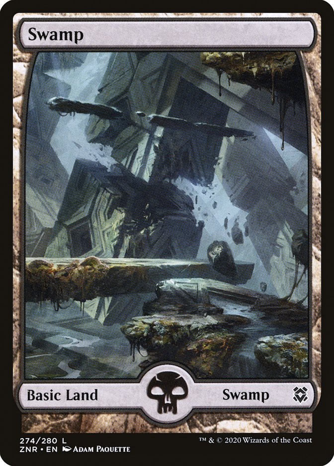 Swamp (274) [Zendikar Rising] | Good Games Cannington
