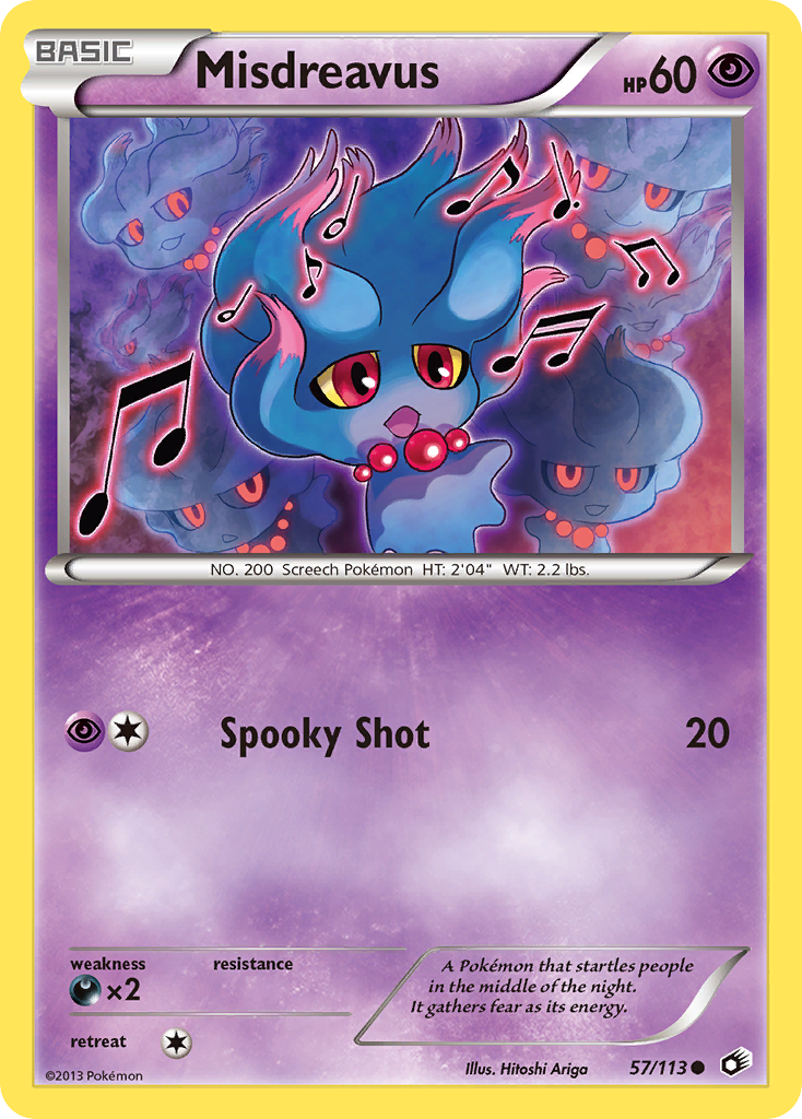 Misdreavus (57/113) [Black & White: Legendary Treasures] | Good Games Cannington