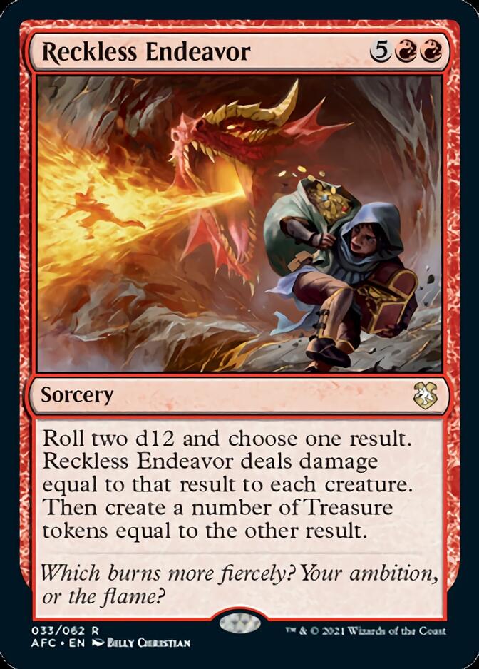 Reckless Endeavor [Dungeons & Dragons: Adventures in the Forgotten Realms Commander] | Good Games Cannington