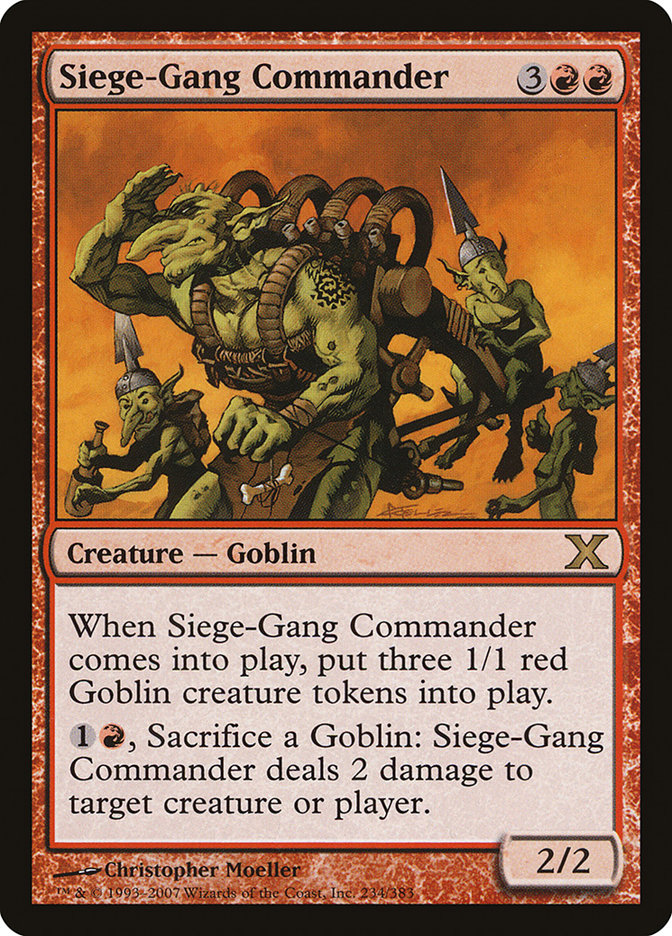 Siege-Gang Commander [Tenth Edition] | Good Games Cannington