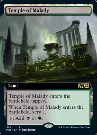 Temple of Malady (Extended Art) [Core Set 2021] | Good Games Cannington