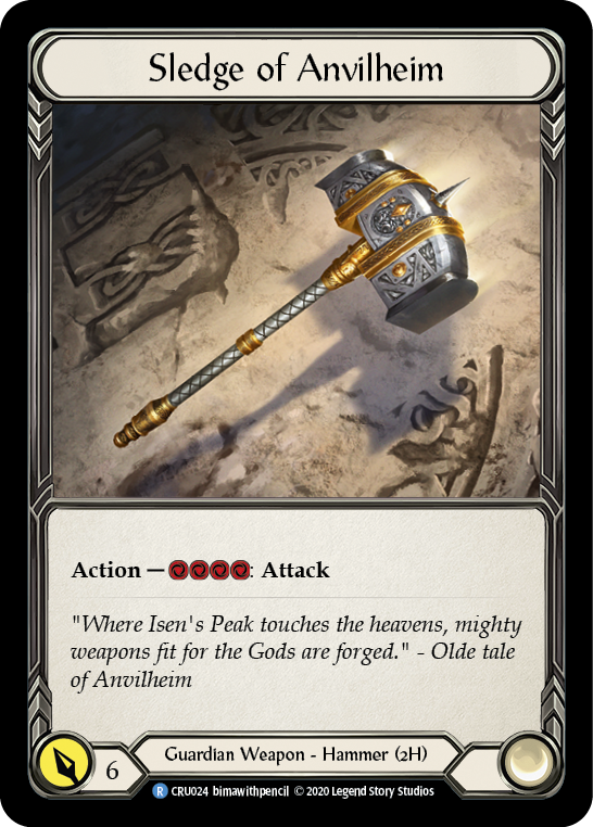 Sledge of Anvilheim [CRU024] 1st Edition Cold Foil | Good Games Cannington