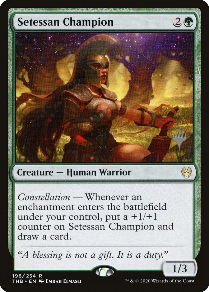 Setessan Champion (Promo Pack) [Theros Beyond Death Promos] | Good Games Cannington