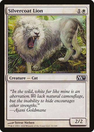 Silvercoat Lion [Magic 2011] | Good Games Cannington