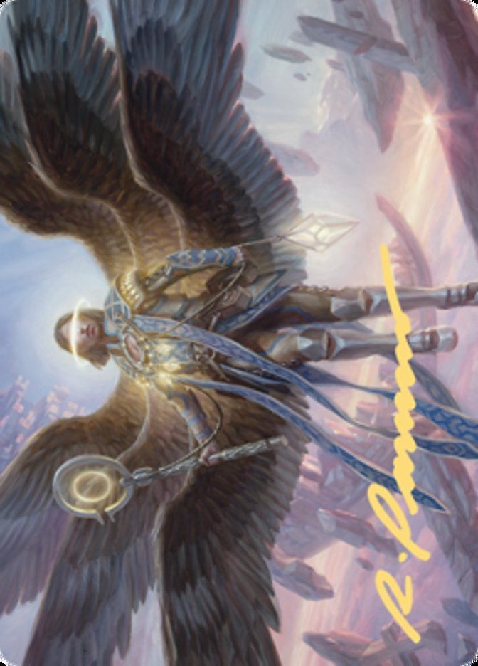 Angel of Destiny Art Card (Gold-Stamped Signature) [Zendikar Rising Art Series] | Good Games Cannington