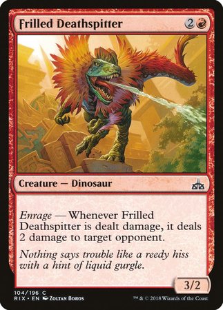Frilled Deathspitter [Rivals of Ixalan] | Good Games Cannington