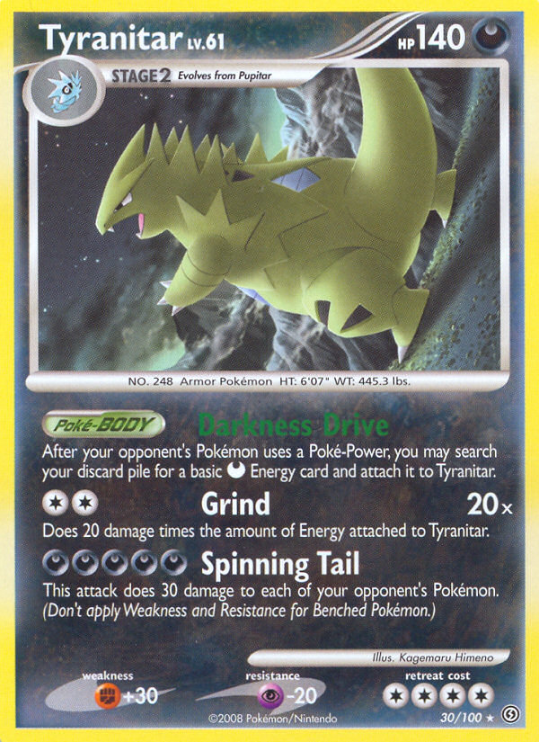 Tyranitar (30/100) [Diamond & Pearl: Stormfront] | Good Games Cannington