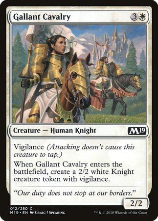 Gallant Cavalry [Core Set 2019] | Good Games Cannington