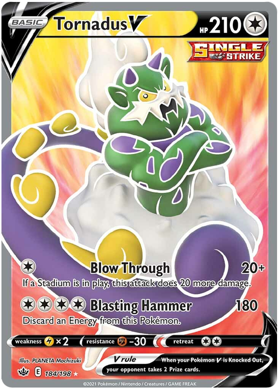 Tornadus V (184/198) [Sword & Shield: Chilling Reign] | Good Games Cannington