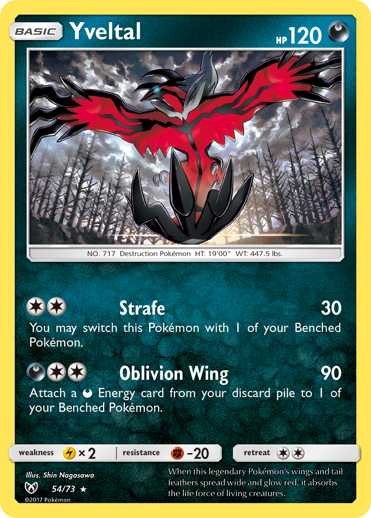 Yveltal (54/73) [Sun & Moon: Shining Legends] | Good Games Cannington