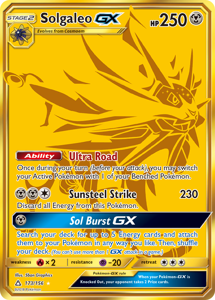 Solgaleo GX (173/156) [Sun & Moon: Ultra Prism] | Good Games Cannington