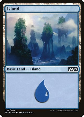 Island (268) [Core Set 2019] | Good Games Cannington