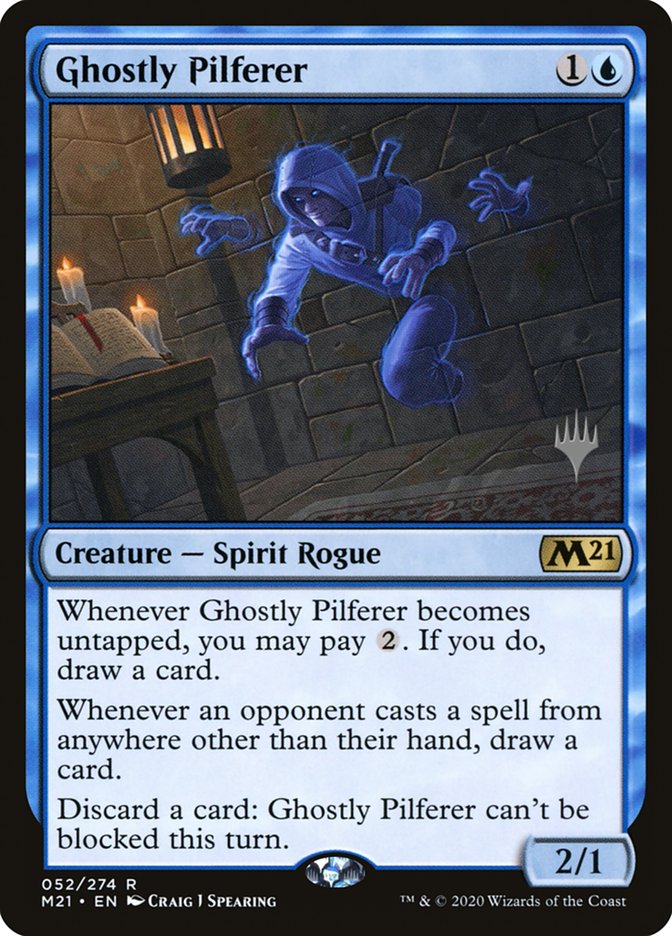 Ghostly Pilferer (Promo Pack) [Core Set 2021 Promos] | Good Games Cannington