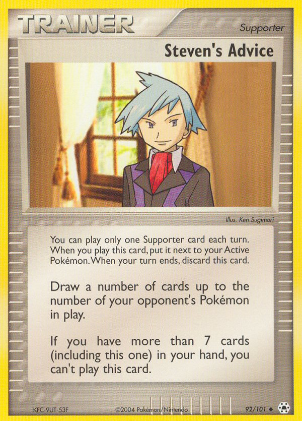 Steven's Advice (92/101) [EX: Hidden Legends] | Good Games Cannington