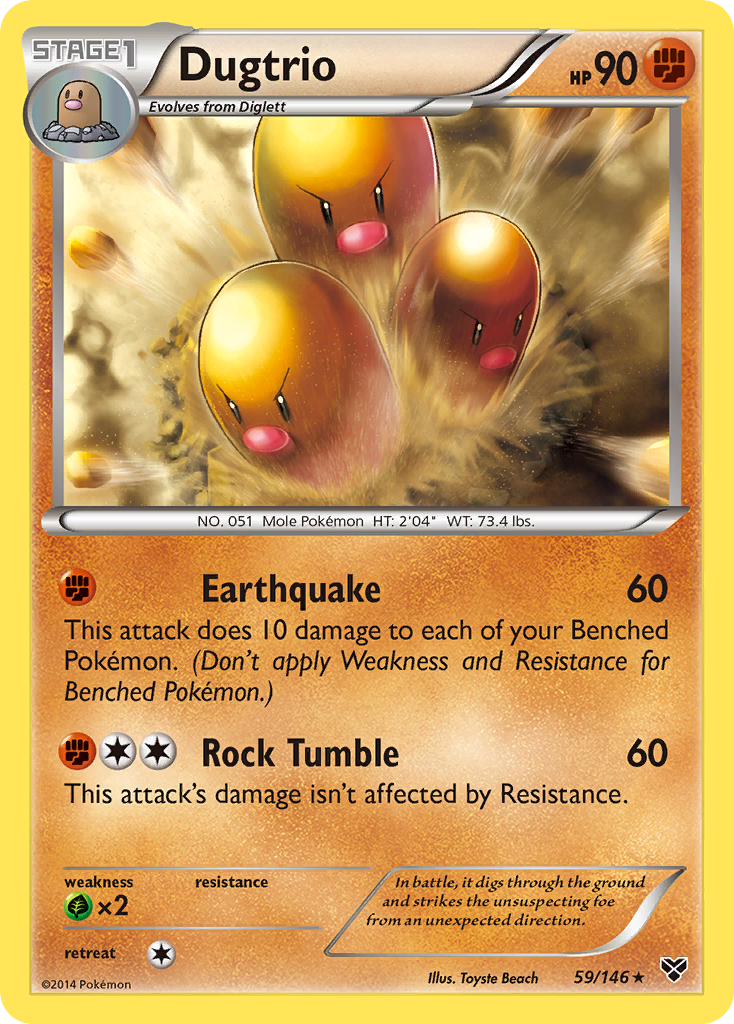 Dugtrio (59/146) [XY: Base Set] | Good Games Cannington