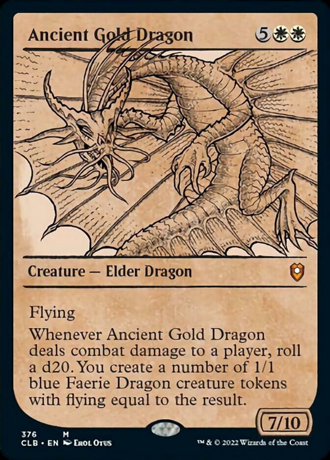 Ancient Gold Dragon (Showcase) [Commander Legends: Battle for Baldur's Gate] | Good Games Cannington
