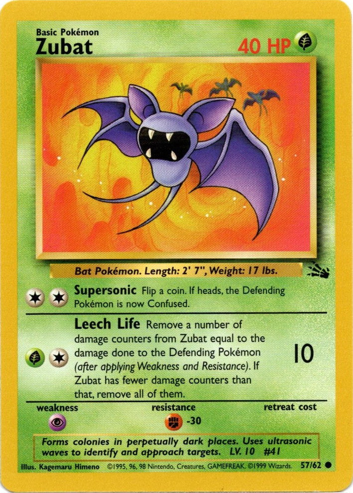 Zubat (57/62) [Fossil Unlimited] | Good Games Cannington