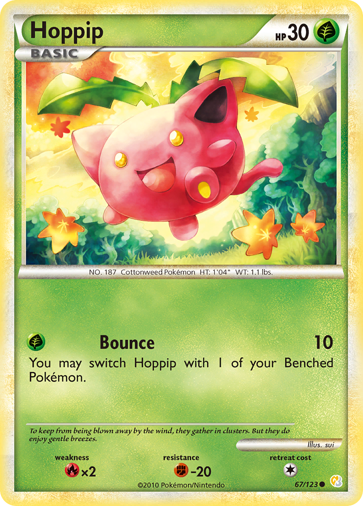 Hoppip (67/123) [HeartGold & SoulSilver: Base Set] | Good Games Cannington