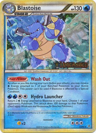 Blastoise (13/95) (Prerelease Promo) [HeartGold & SoulSilver: Black Star Promos] | Good Games Cannington