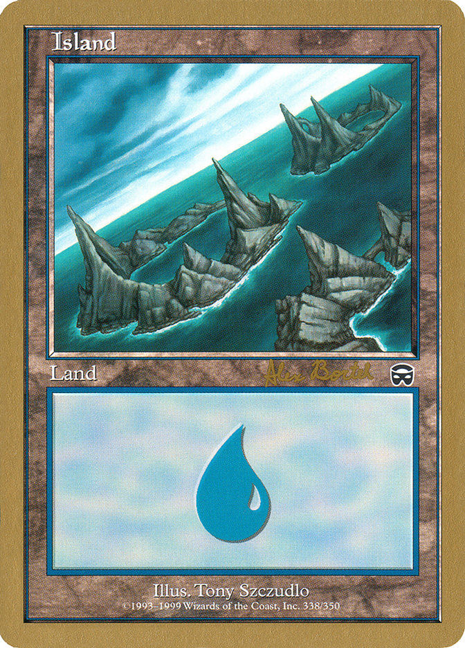 Island (ab338a) (Alex Borteh) [World Championship Decks 2001] | Good Games Cannington
