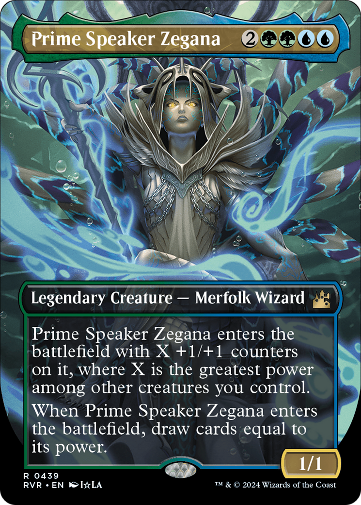 Prime Speaker Zegana (Anime Borderless) [Ravnica Remastered] | Good Games Cannington
