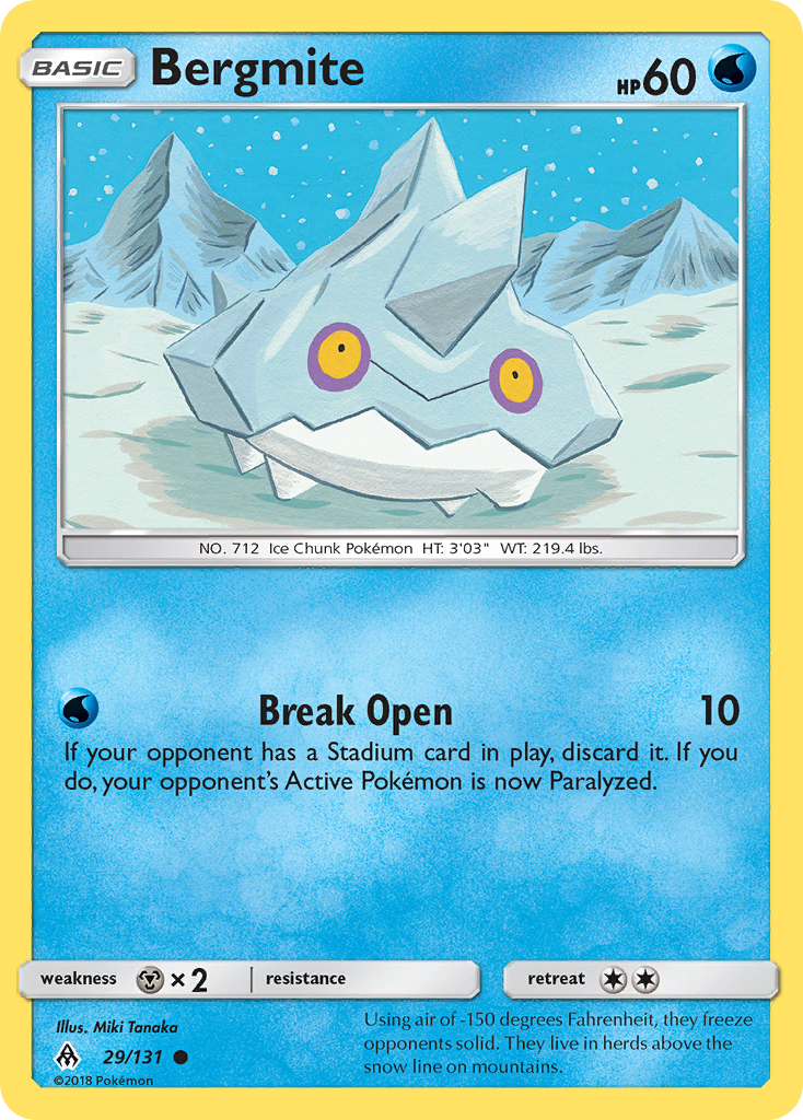 Bergmite (29/131) [Sun & Moon: Forbidden Light] | Good Games Cannington