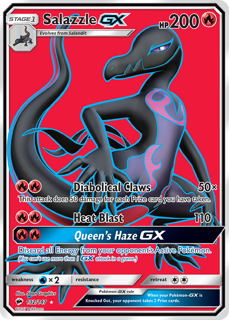 Salazzle GX (132/147) [Sun & Moon: Burning Shadows] | Good Games Cannington
