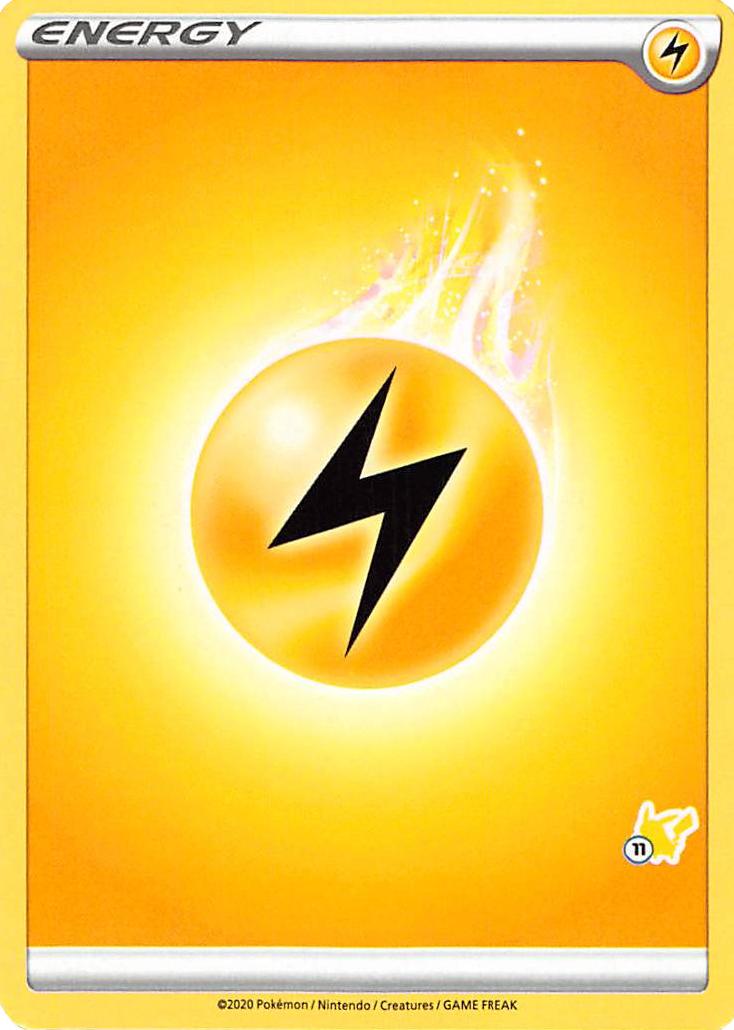 Lightning Energy (Pikachu Stamp #11) [Battle Academy 2022] | Good Games Cannington
