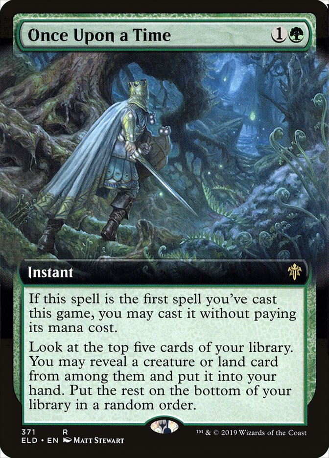Once Upon a Time (Extended Art) [Throne of Eldraine] | Good Games Cannington