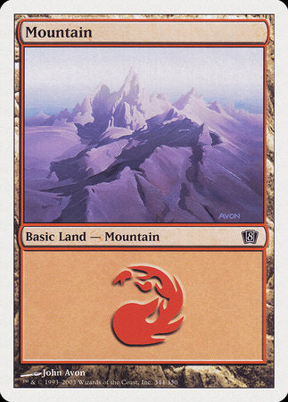 Mountain (344) [Eighth Edition] | Good Games Cannington