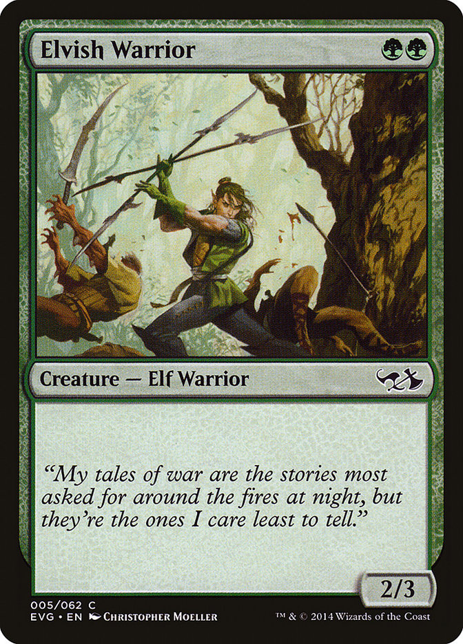 Elvish Warrior (Elves vs. Goblins) [Duel Decks Anthology] | Good Games Cannington