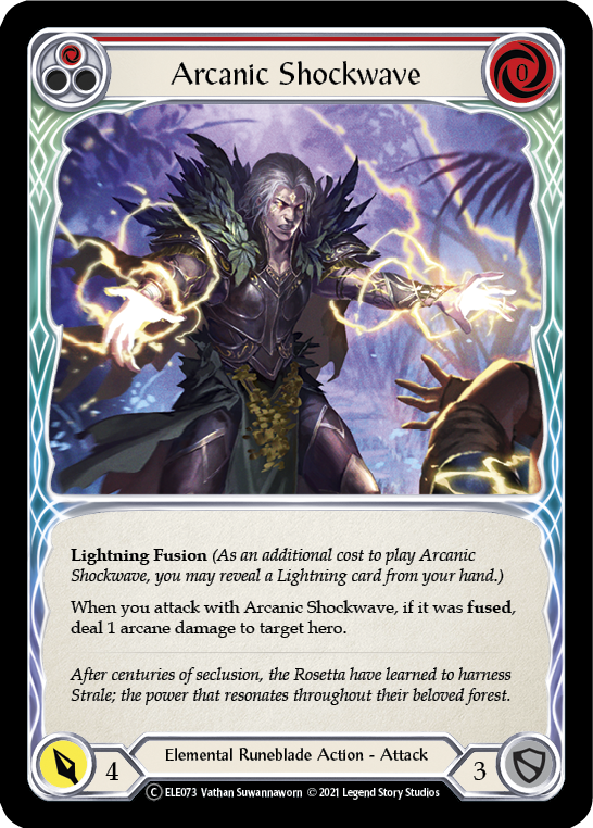 Arcanic Shockwave (Red) [U-ELE073] Unlimited Normal | Good Games Cannington