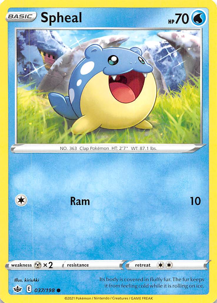 Spheal (037/198) [Sword & Shield: Chilling Reign] | Good Games Cannington