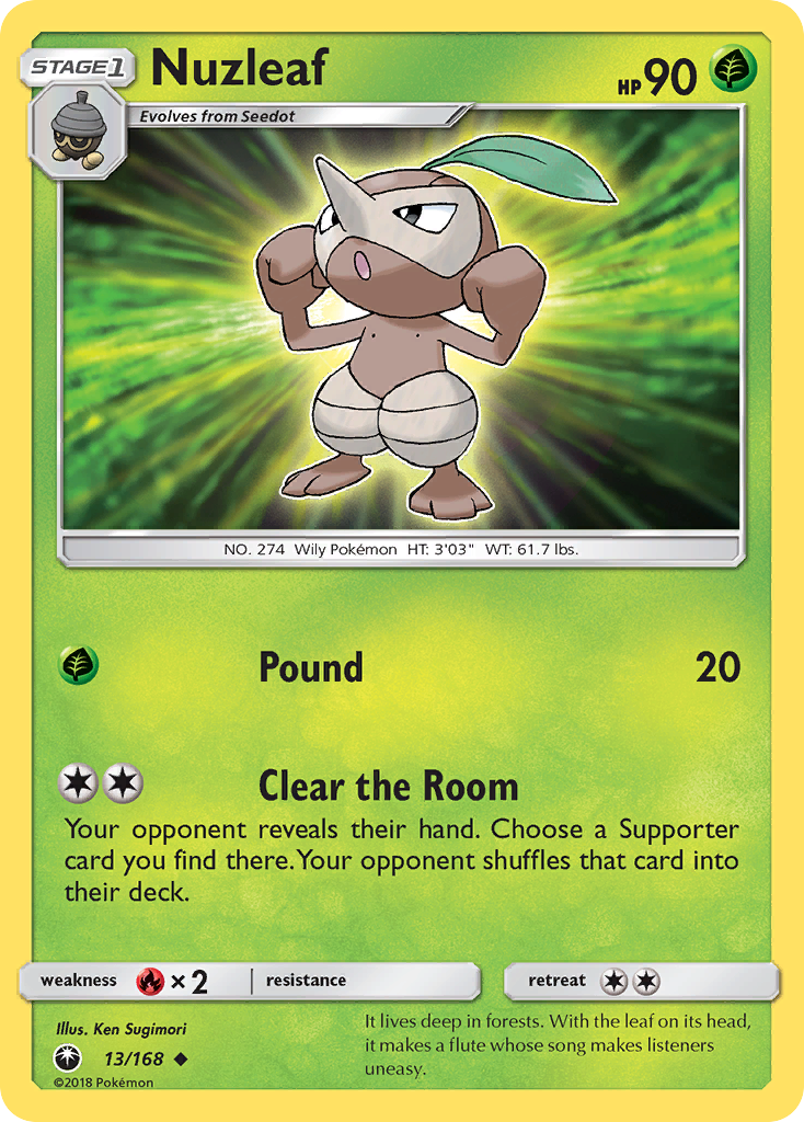 Nuzleaf (13/168) [Sun & Moon: Celestial Storm] | Good Games Cannington