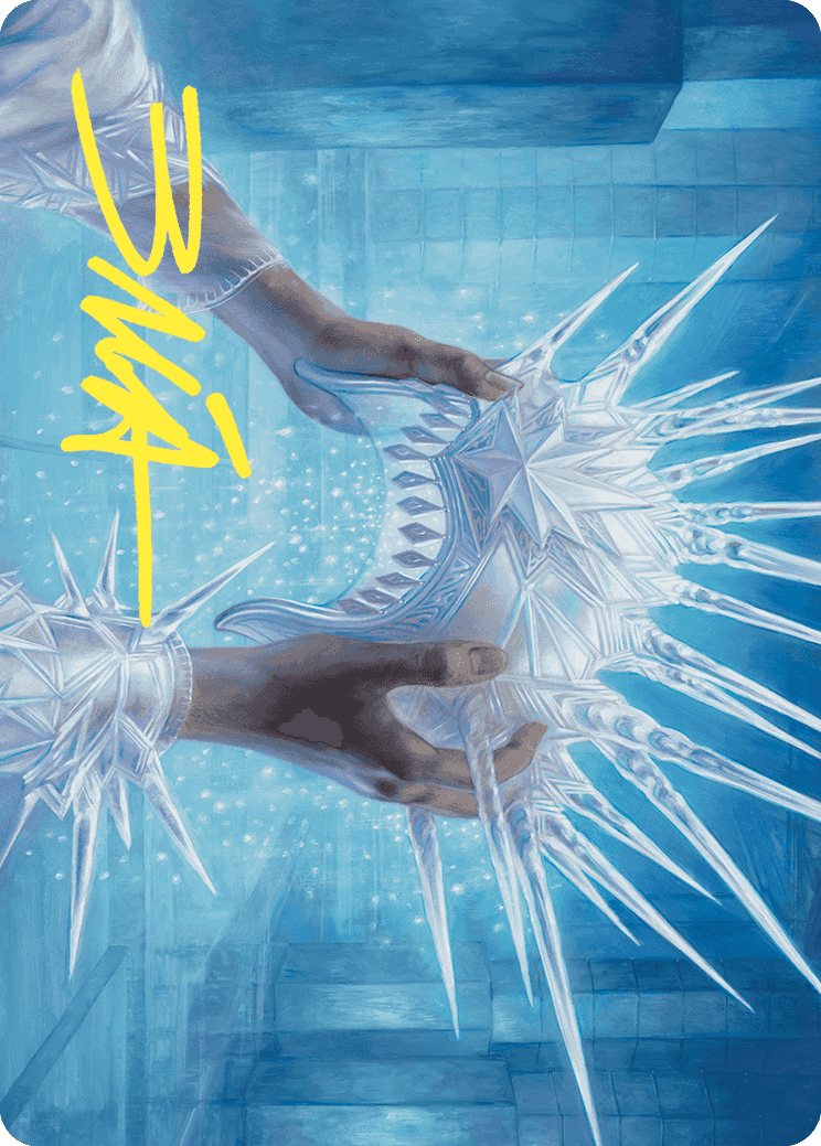 Hylda's Crown of Winter Art Card (Gold-Stamped Signature) [Wilds of Eldraine Art Series] | Good Games Cannington