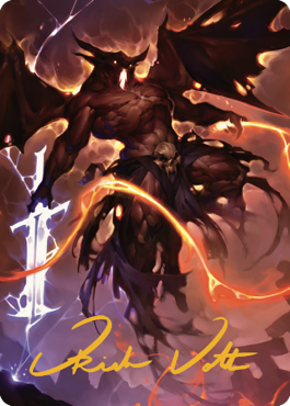 Balor Art Card (Gold-Stamped Signature) [Commander Legends: Battle for Baldur's Gate Art Series] | Good Games Cannington