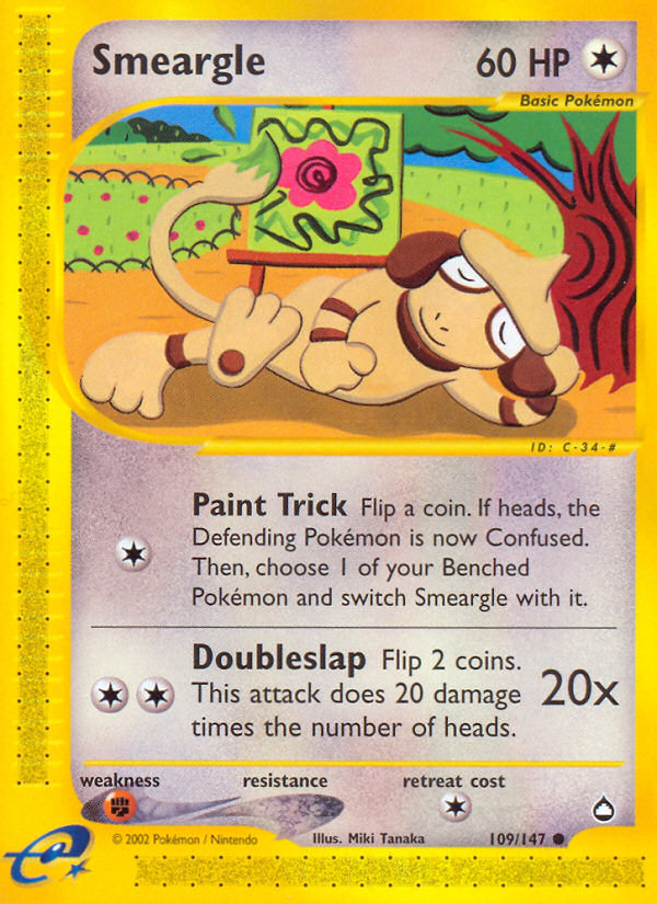 Smeargle (109/147) [Aquapolis] | Good Games Cannington