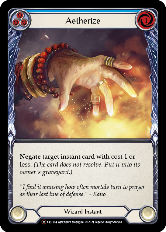 Aetherize [U-CRU164-RF] Unlimited Rainbow Foil | Good Games Cannington
