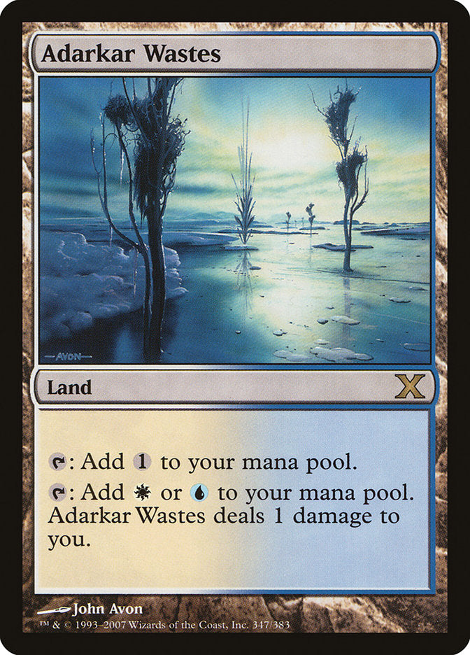 Adarkar Wastes [Tenth Edition] | Good Games Cannington