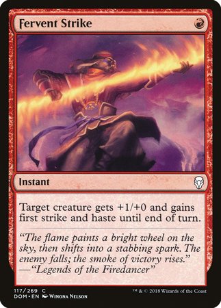Fervent Strike [Dominaria] | Good Games Cannington